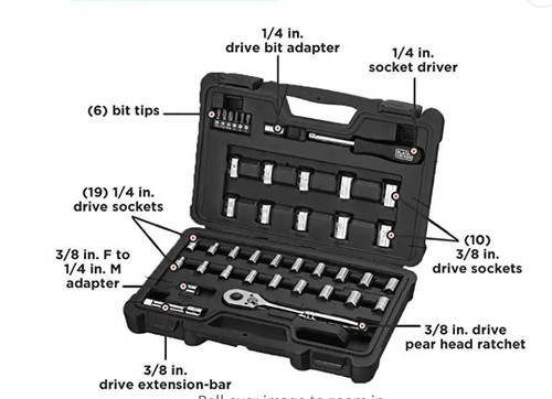 Black decker socket - socket, set