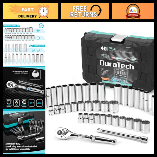 Piece drive socket set - 40-piece,