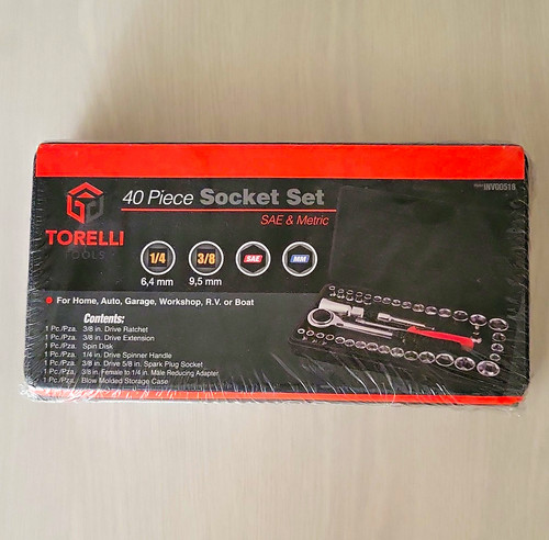 Piece socket set sae and - socket,